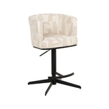 Barhocker Cheyenne in beige graffic, drehbar, 56x53x92 cm von Richmond Interiors – Bild 9