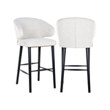 Barhocker Indigo in white bouclé, 62x66x111 cm von Richmond Interiors – Bild 1
