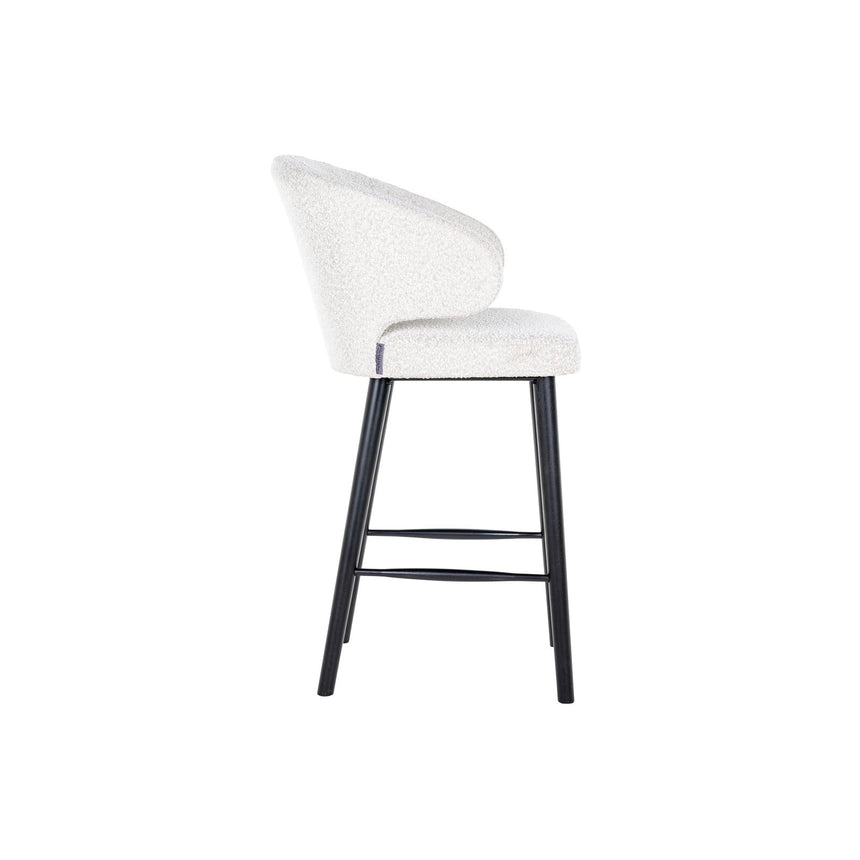 Barhocker Indigo in white bouclé, 62x66x111 cm von Richmond Interiors – Bild 4