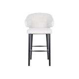Barhocker Indigo in white bouclé, 62x66x111 cm von Richmond Interiors – Bild 6