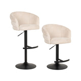 Barhocker Nikki in niagara beige, drehbar und flammhemmend, 59x58x85 cm von Richmond Interiors – Bild 2