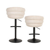 Barhocker Nikki in niagara beige, drehbar und flammhemmend, 59x58x85 cm von Richmond Interiors – Bild 4
