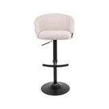 Barhocker Nikki mit Drehfunktion in biscotti (flammhemmend), 59x58x85 cm von Richmond Interiors – Bild 4