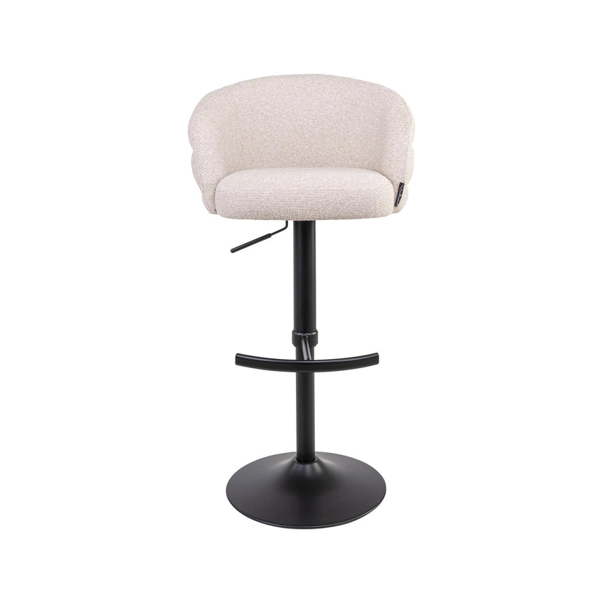 Barhocker Nikki mit Drehfunktion in biscotti (flammhemmend), 59x58x85 cm von Richmond Interiors – Bild 4