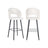 Barhocker Savoy in white bouclé, 50x57x113 cm von Richmond Interiors – Bild 1