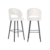 Barhocker Savoy in white bouclé, 50x57x113 cm von Richmond Interiors – Bild 1