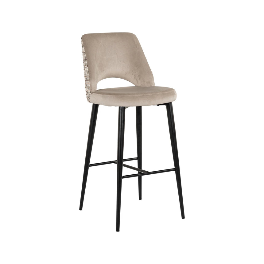 Barhocker Tabitha in trendy nature, flammhemmend, 47x56x108 cm von Richmond Interiors – Bild 3