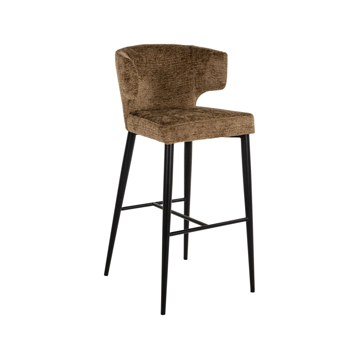 Barhocker Taylor in brandy fusion, flammhemmend, 52x55x102 cm von Richmond Interiors – Bild 2