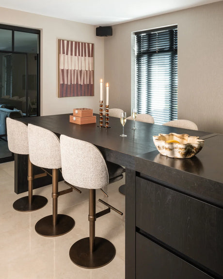 Barhocker Vesper mit Drehfunktion in mocca fancy von Richmond Interiors – Bild 9