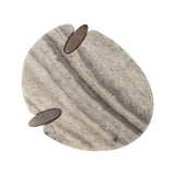 Beistelltisch Arcadia aus Travertin und Eisen in grau, 60x50x45 cm von Richmond Interiors – Bild 4