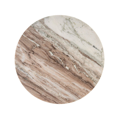 Beistelltisch Barley aus Toronto-Marmor in Blush beige, 45,5x45,5x49,5 cm von Richmond Interiors – Produktbild 2