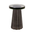 Beistelltisch Barwick aus Eisen und Gussglas in antikmessing, 35x35x50 cm von Richmond Interiors – Bild 1