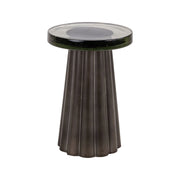 Beistelltisch Barwick aus Eisen und Gussglas in antikmessing, 35x35x50 cm von Richmond Interiors – Bild 1