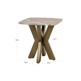 Beistelltisch Bottega aus Toronto-Marmor in Blush beige, 55x55x56 cm von Richmond Interiors – Produktbild 5