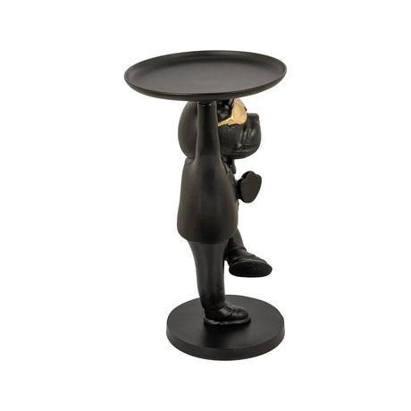 Beistelltisch Bullie aus Aluminium in schwarz, 65x33x65 cm von Richmond Interiors – Bild 2