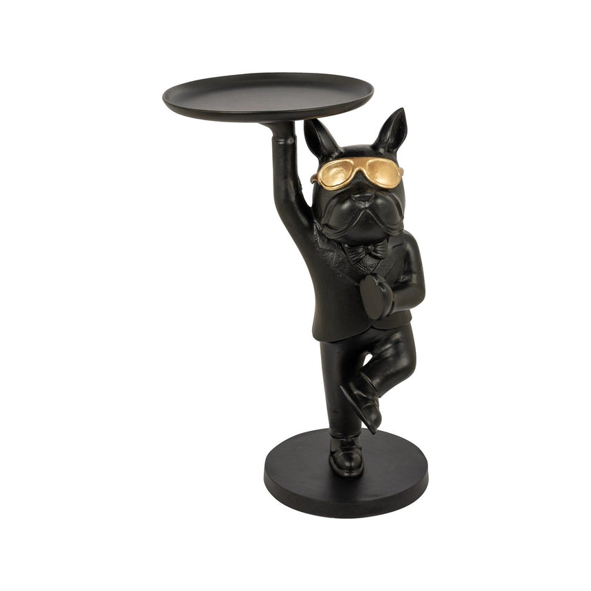 Beistelltisch Bullie aus Aluminium in schwarz, 65x33x65 cm von Richmond Interiors – Bild 4