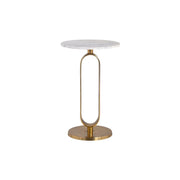 Beistelltisch Celine aus Banswara-Marmor in brushed gold, 40x40x61 cm von Richmond Interiors – Produktbild 4