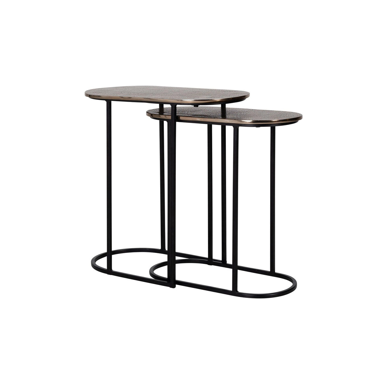 Beistelltisch Chandon in champagne gold 2er-Set von Richmond Interiors – Produktbild 1