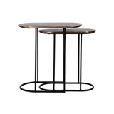 Beistelltisch Chandon in champagne gold 2er-Set von Richmond Interiors – Produktbild 4