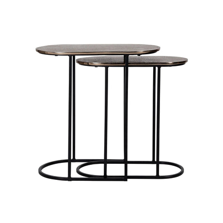 Beistelltisch Chandon in champagne gold 2er-Set von Richmond Interiors – Produktbild 4