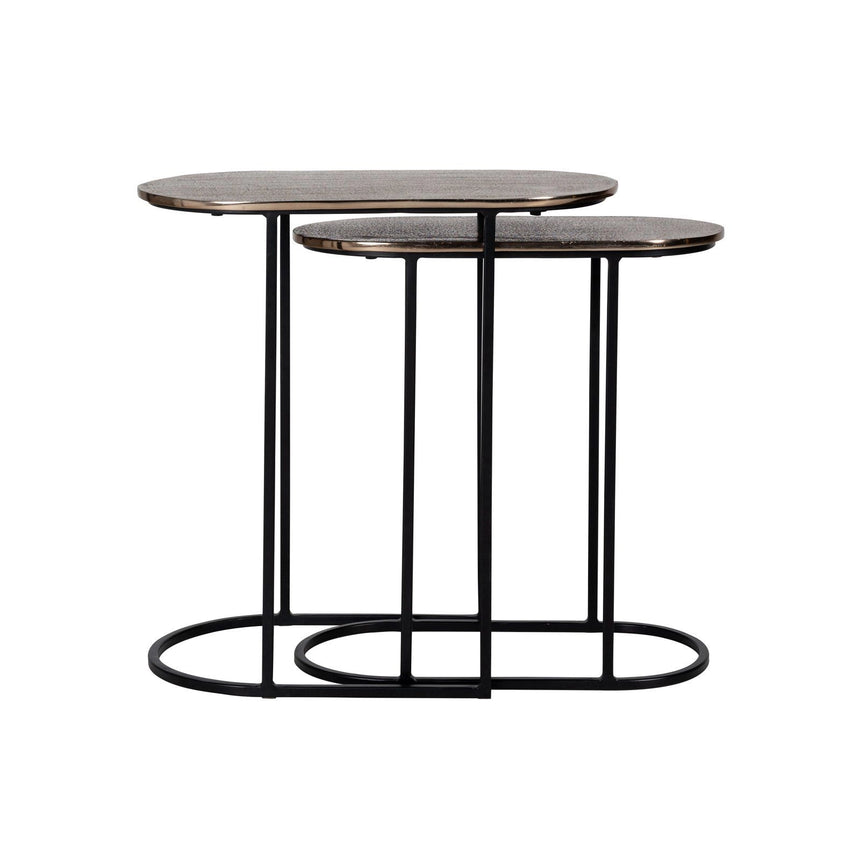 Beistelltisch Chandon in champagne gold 2er-Set von Richmond Interiors – Produktbild 4