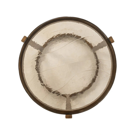 Beistelltisch Cleo mit Gussglas in gold 2er-Set von Richmond Interiors – Produktbild 2