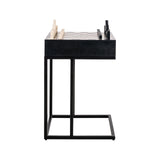 Beistelltisch Davos aus Dyna-Marmor in schwarz, 44x44x62 cm von Richmond Interiors – Produktbild 3