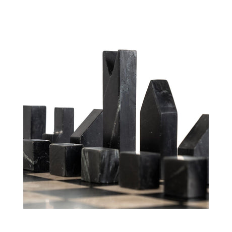 Beistelltisch Davos aus Dyna-Marmor in schwarz, 44x44x62 cm von Richmond Interiors – Produktbild 8