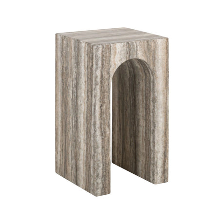 Beistelltisch Dulce aus Guangxi-Marmor in grau, 35x35x60 cm von Richmond Interiors – Produktbild 1