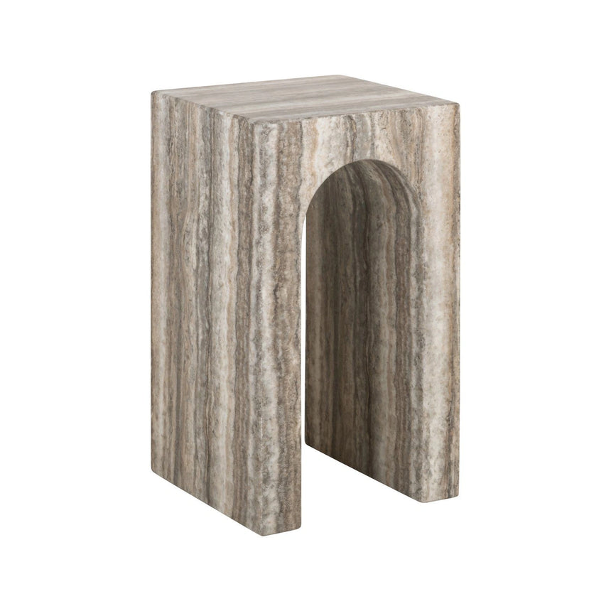 Beistelltisch Dulce aus Guangxi-Marmor in grau, 35x35x60 cm von Richmond Interiors – Produktbild 1