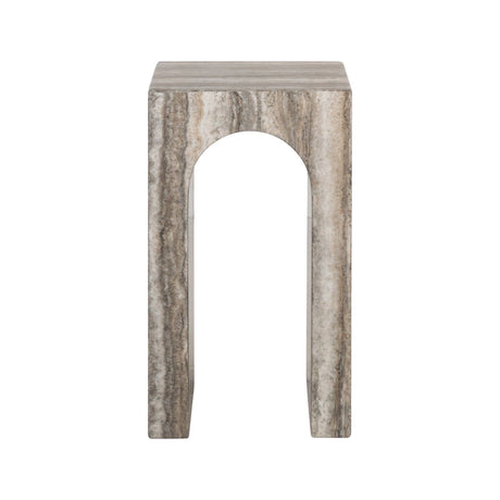 Beistelltisch Dulce aus Guangxi-Marmor in grau, 35x35x60 cm von Richmond Interiors – Produktbild 2