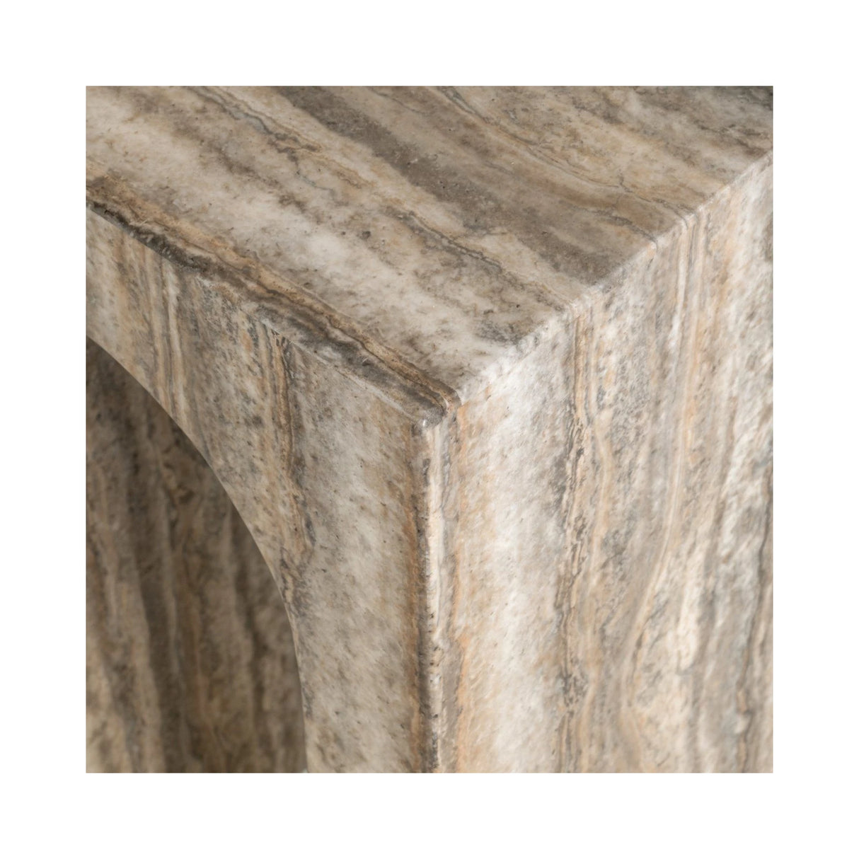 Beistelltisch Dulce aus Guangxi-Marmor in grau, 35x35x60 cm von Richmond Interiors – Produktbild 5