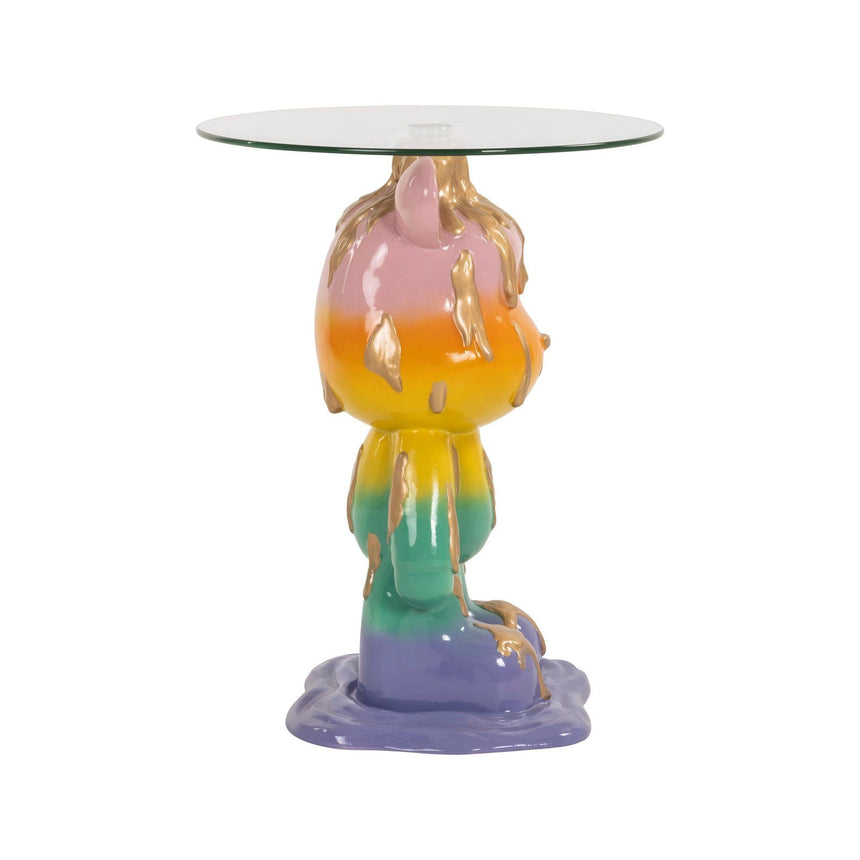 Beistelltisch Ebba mit Glas mehrfarbig, 48x48x62 cm von Richmond Interiors – Produktbild 3