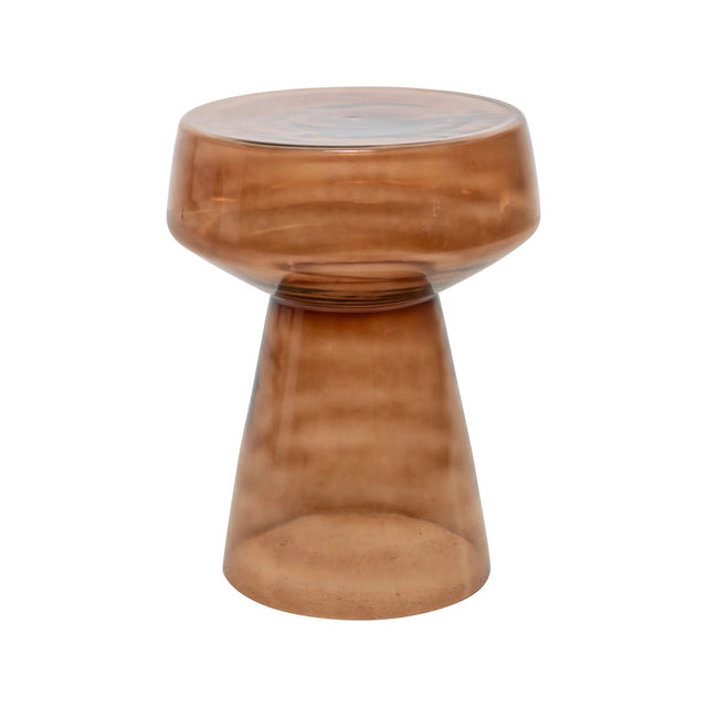 Beistelltisch Isa aus Glas in braun, 40x40x50 cm von Richmond Interiors – Bild 1