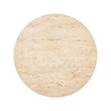 Beistelltisch Kibo aus Marmor und Travertin in beige, 45x45x57 cm von Richmond Interiors – Bild 4