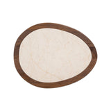 Beistelltisch Melrose aus Botticino-Marmor und Mangoholz in spicebrown, 50x39x51 cm von Richmond Interiors – Produktbild 4