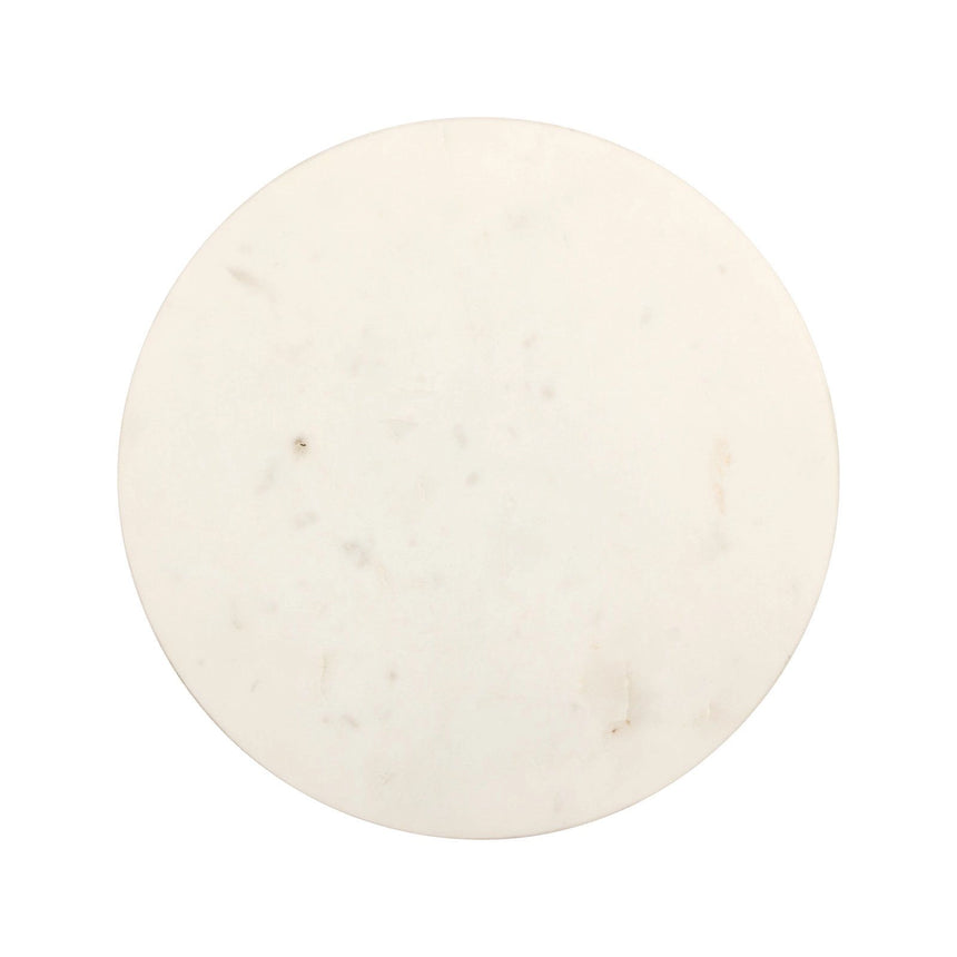 Beistelltisch Misty aus Marmor in weiß, 30x30x52 cm von Richmond Interiors – Produktbild 2