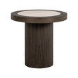 Beistelltisch Nando aus Eichenfurnier in braun, 60x60x55 cm von Richmond Interiors – Produktbild 1