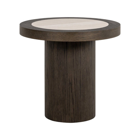 Beistelltisch Nando aus Eichenfurnier in braun, 60x60x55 cm von Richmond Interiors – Produktbild 1