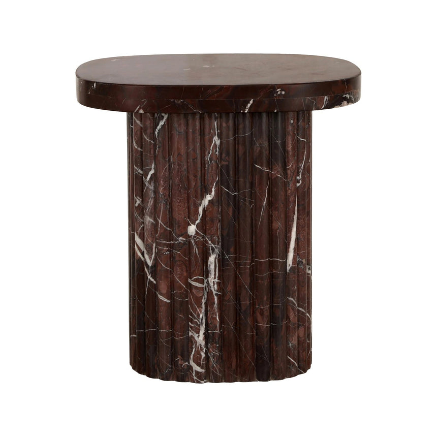 Beistelltisch Orchid in burgunderrot, 46x46x46 cm von Richmond Interiors – Bild 3