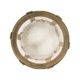 Beistelltisch Rixo mit Glas in gold, 37x37x52 cm von Richmond Interiors – Produktbild 2