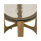 Beistelltisch Rixo mit Glas in gold, 37x37x52 cm von Richmond Interiors – Produktbild 3