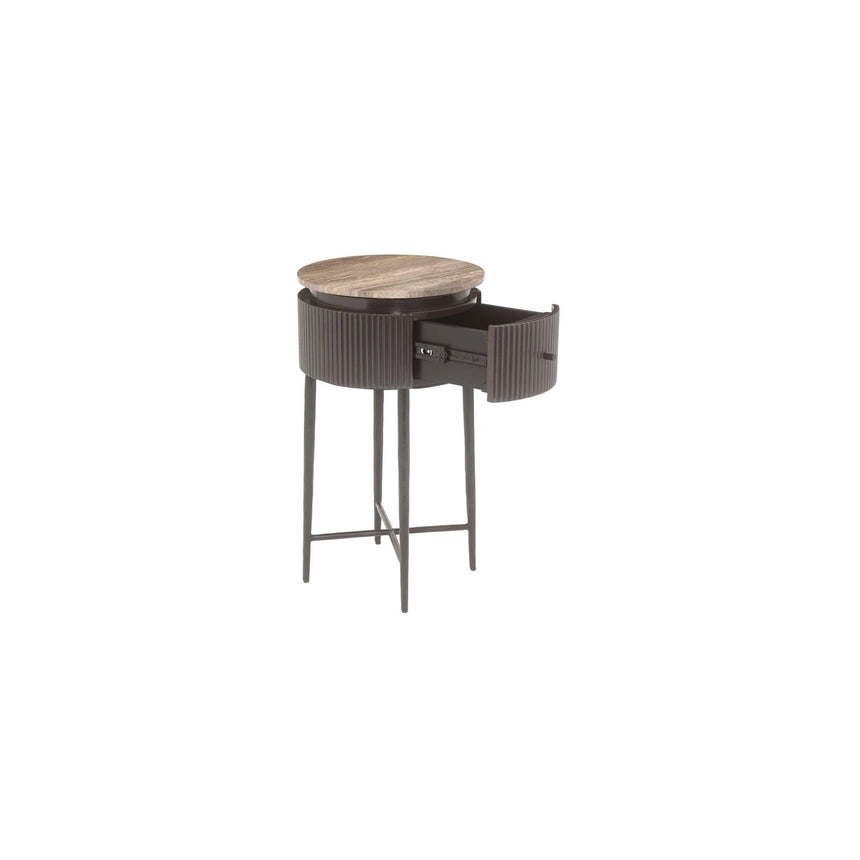 Beistelltisch Russo in braun, 40x40x70 cm von Richmond Interiors – Produktbild 4