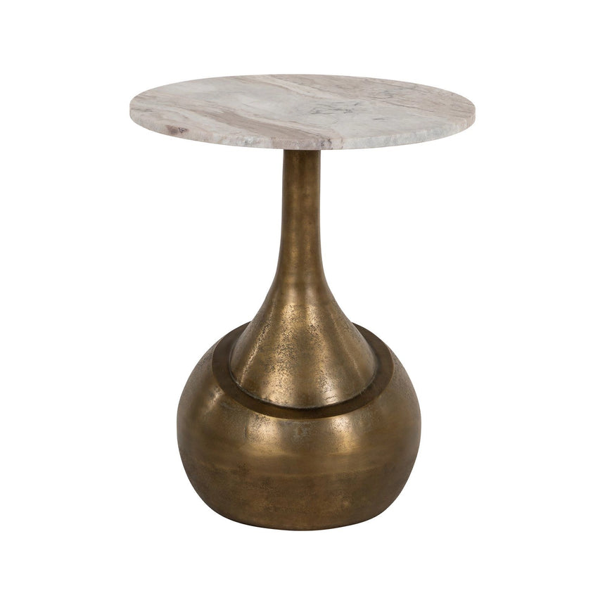 Beistelltisch Sia aus Toronto-Marmor in Blush beige, 46,5x46,5x54,5 cm von Richmond Interiors – Produktbild 2