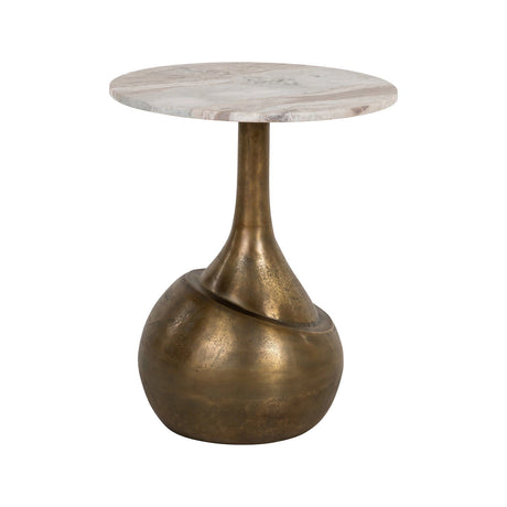 Beistelltisch Sia aus Toronto-Marmor in Blush beige, 46,5x46,5x54,5 cm von Richmond Interiors – Produktbild 3