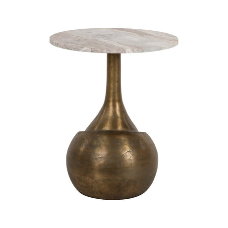 Beistelltisch Sia aus Toronto-Marmor in Blush beige, 46,5x46,5x54,5 cm von Richmond Interiors – Produktbild 5