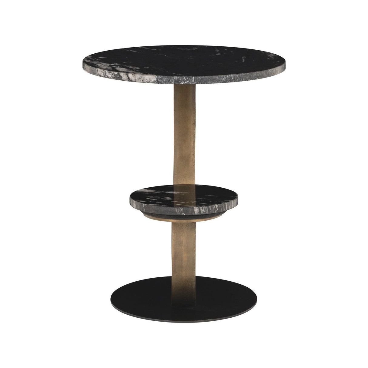 Beistelltisch Tibby aus Atlanta-Marmor in schwarz, 58x50x57,5 von Richmond Interiors – Produktbild 3