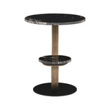 Beistelltisch Tibby aus Atlanta-Marmor in schwarz, 58x50x57,5 von Richmond Interiors – Produktbild 3