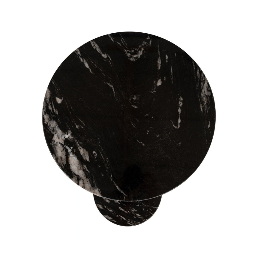 Beistelltisch Tibby aus Atlanta-Marmor in schwarz, 58x50x57,5 von Richmond Interiors – Produktbild 4