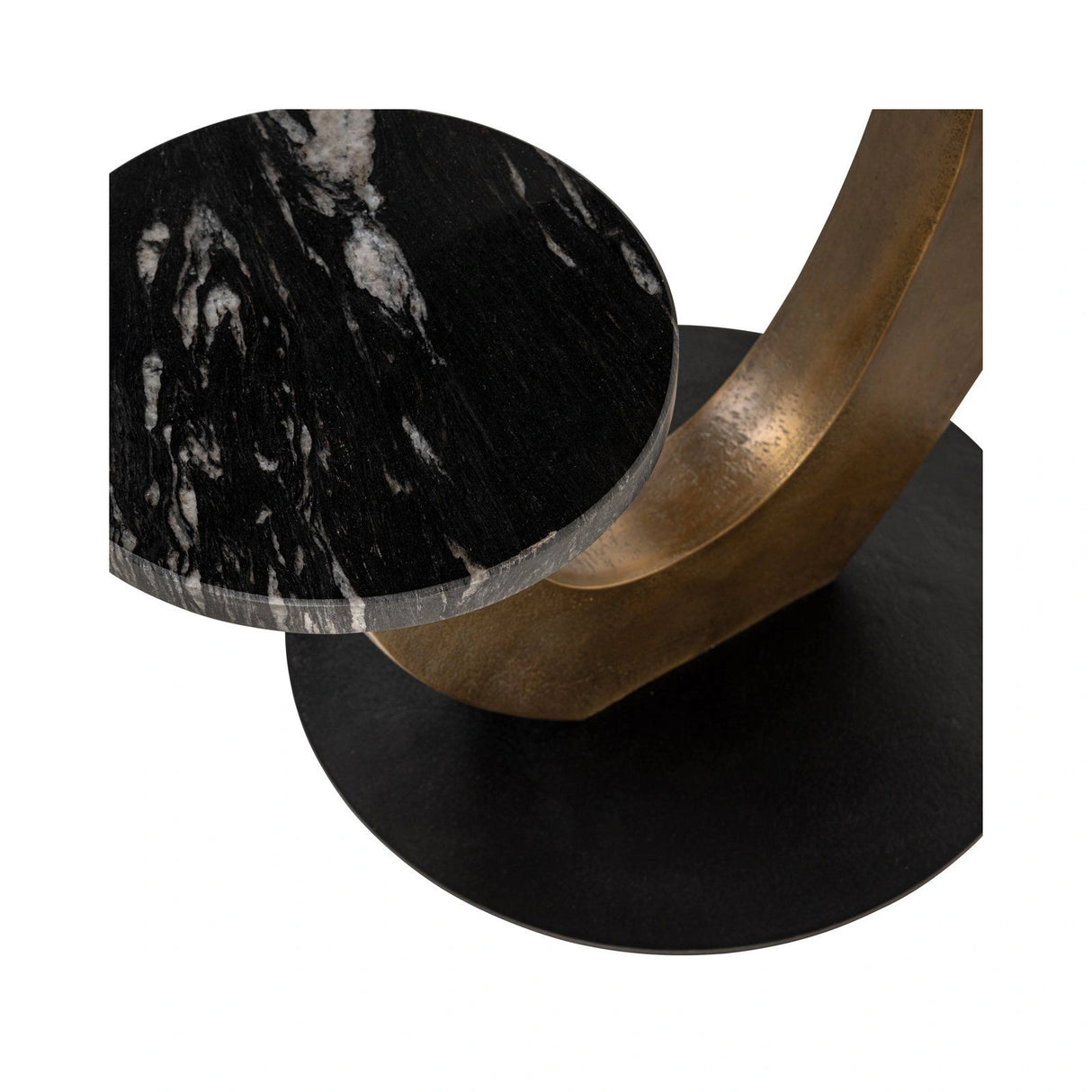 Beistelltisch Tibby aus Atlanta-Marmor in schwarz, 58x50x57,5 von Richmond Interiors – Produktbild 6